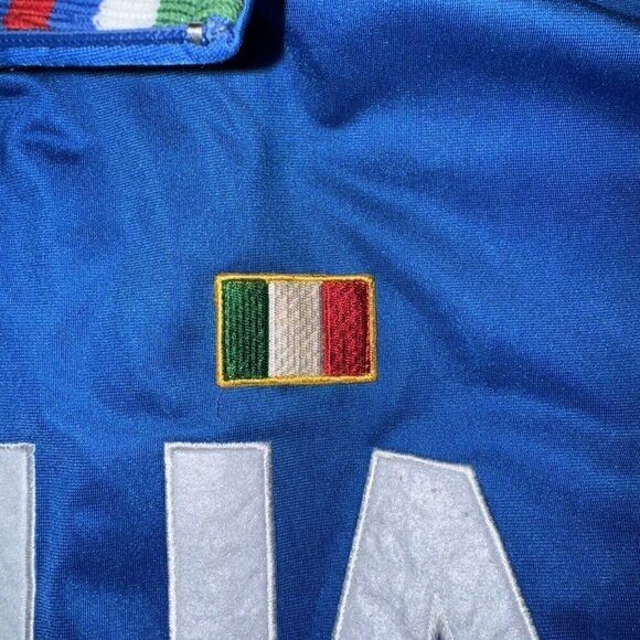 Futbol Italia Jacket Blue Activewear Unisex Zip Pockets Italy Soccer Size XXL - Picture 6 of 8
